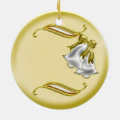 Golden Wedding Keramisch Ornament (Achterkant)