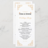 Golden Wedding-programma Programma (Voorkant / Achterkant)