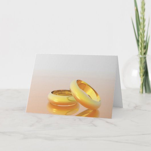 Golden Wedding Rings Kaart (Voorkant)