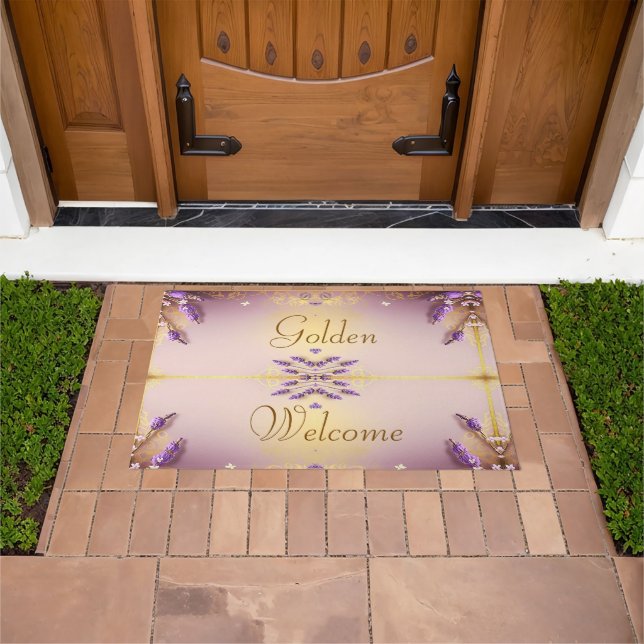 Golden Welcome Doormat Schmidt Stationery Deurmat (Buiten)