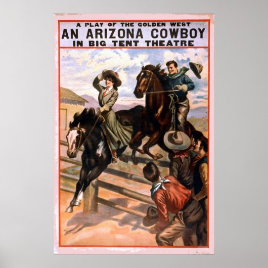 Golden West Cowboy Theater Poster (Voorkant)
