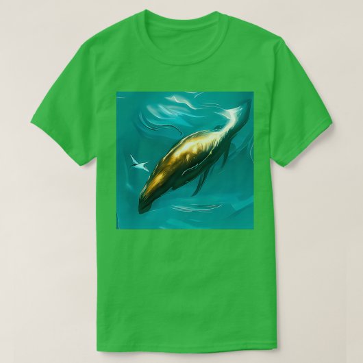 Golden Whale 1 T-shirt (Design voorkant)