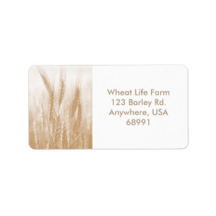 Golden Wheat Adresetiketten Etiket