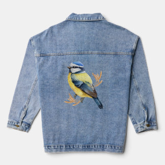 Golden Wheat and Blue Tit Denim Jacket