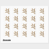 Golden Wheat Ears Vierkante Sticker (Vel)