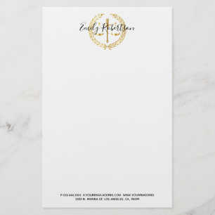 Golden Wheat Scale Briefpapier