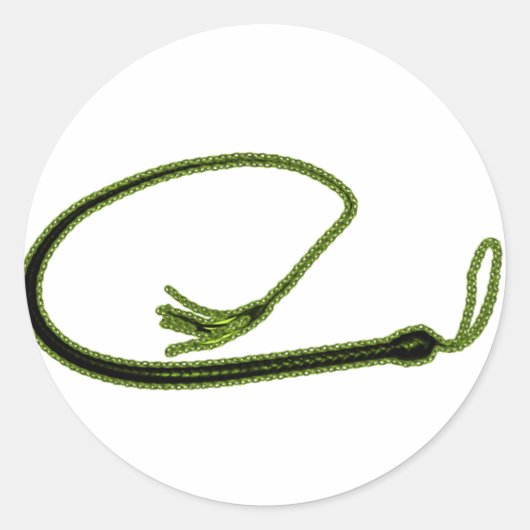 GOLDEN WHIP RONDE STICKER (Voorkant)