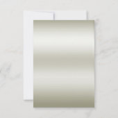 Golden White Flowers RSVP-kaart RSVP Kaartje (Achterkant)