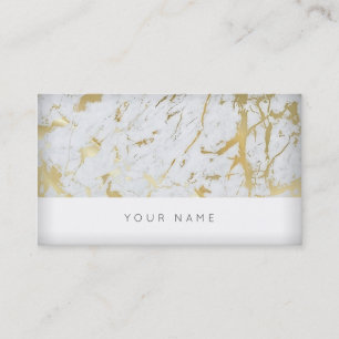 Golden White Marble Vip Visitekaartje