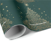 “Golden Winter Grace” Cadeaupapier (Rol Hoek)
