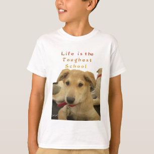 Golden Wisdom: een hondenoog Uitzicht van de schoo T-shirt
