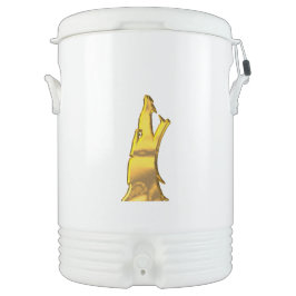 Golden Wolf Head Igloo drankkoeler Cooler