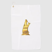 Golden Wolf Head serviette de golf (Devant)