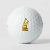 Golden Wolf Head Titleist Pro V1 balles de golf 3  (Recto)