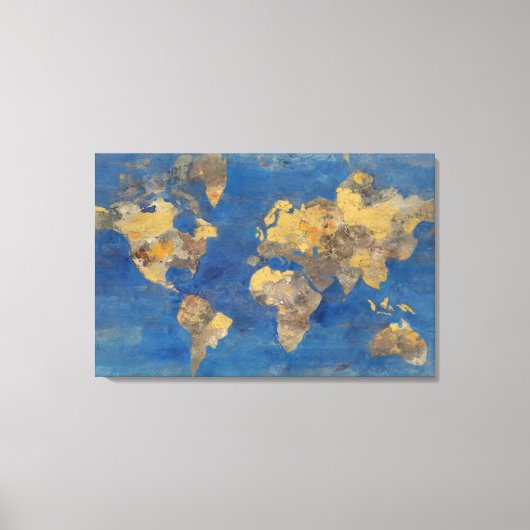 Golden World Canvas Afdruk (Voorkant)