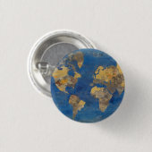 Golden World Ronde Button 3,2 Cm (Voorkant /achterkant)