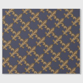 Golden Wough Iron Fleur de Lis Custom Cadeaupapier (Vlak)