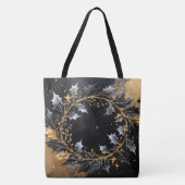 Golden Wreath Glam Holiday Tote Bag (Voorkant)
