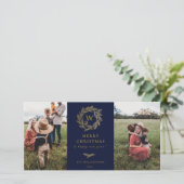 Golden Wreath Monogram Vacances 2 Cartes photos Bl (Debout devant)