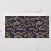 Golden Wreath Monogram Vacances 2 Cartes photos Bl (Dos)