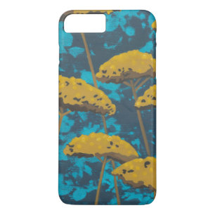 Golden Yarrow Garden met Blue Background iPhone 8 Plus / 7 Plus Hoesje