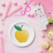 Golden Yellow Apple Papieren Bordje (Feest)