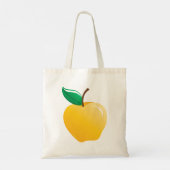 Golden Yellow Apple Tote Bag (Achterkant)