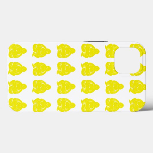 Golden Yellow Asian Moods Buddah Boys Case-Mate iPhone Case (Achterkant (horizontaal))