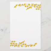 Golden Yellow Blossom Briefpapier (Voorkant)