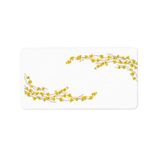 Golden Yellow Blossom Etiket (Voorkant)