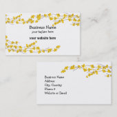 Golden Yellow Blossom Visitekaartje (Voorkant / Achterkant)