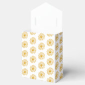 Golden Yellow Daisies Print, Daisy Floral Pattern Bedankdoosjes (Geopend)