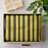 Golden Yellow en Black Stripes Tissuepapier (Geschenk)