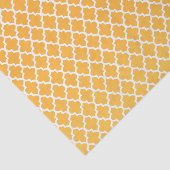 Golden Yellow en Quatrefoil Pattern Tissuepapier (Detail)