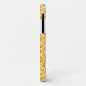 Golden Yellow en White Mini Tegel Design Case-Mate iPhone Case (Achterkant/links)
