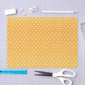 Golden Yellow en White Polka Dots Tissuepapier (Craft)