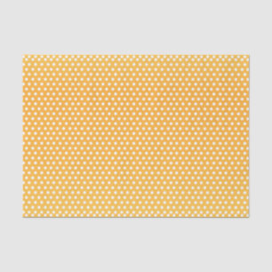 Golden Yellow en White Polka Dots Tissuepapier