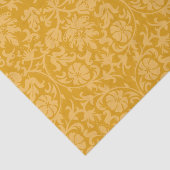 Golden Yellow Floral Damask Tissuepapier (Detail)