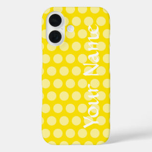 Golden Yellow Moroccan Moods Stippen iPhone 16 Hoesje