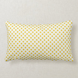 Golden Yellow Polka Dots Kussen