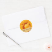 Golden Yellow Rose Bruid & bruidegom Stickers (Envelop)