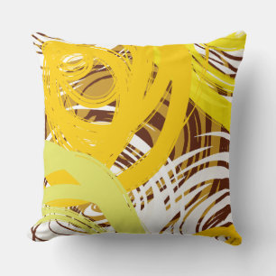 Golden Yellow SPIRAL DESIGN Retro Sierkussen