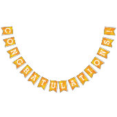 Golden Yellow Waterverf gefeliciteerd Vlaggetjes (Alle)