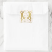 Golden Yoga Meditatie Sticker (Tas)