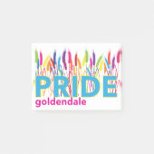 Goldendale PRIDE Swag Post-it® Notes (Voorkant)