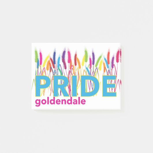 Goldendale PRIDE Swag Post-it® Notes (Voorkant)