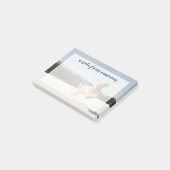 Goldendoedle die door het veld loopt post-it® notes (Schuin)