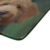 Goldendoedle Dog in St. Patrick's Day Dress Snijplank (Hoek)