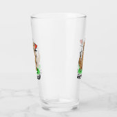Goldendoedle Dog Play Golf (Red whmk2) Cute Fun Glas (Rechts)
