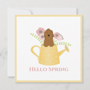 Goldendoedle in Watering Can Yellow Kaart